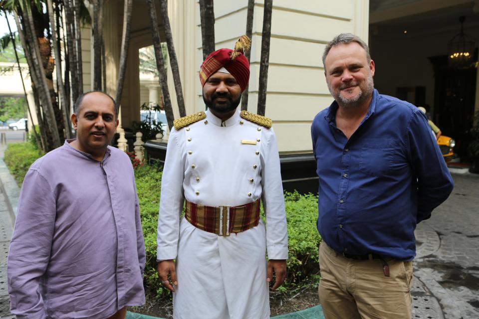 Al Murray and Anuvab Pal in india for Al Murray: Why Does Everyone Hate the British Empire? (Sky) 