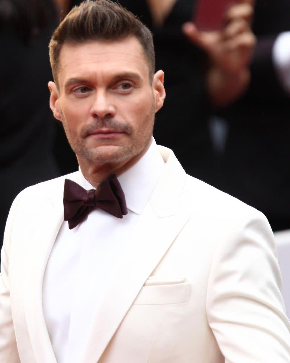 Insiders have claimed E! has planned a 30-second delay on the feed just in case of any mishaps which may occur to do with the claims against Seacrest (here at the 2017 Oscars), according to The Hollywood Reporter. Source: Getty