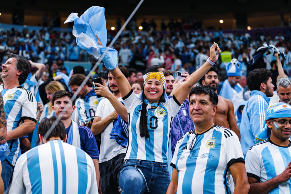 Argentina avanzó a la final luego de ganar el partido contra Croacia.  Foto: Richard Gordon/ICON Sportswire a través de Getty Images