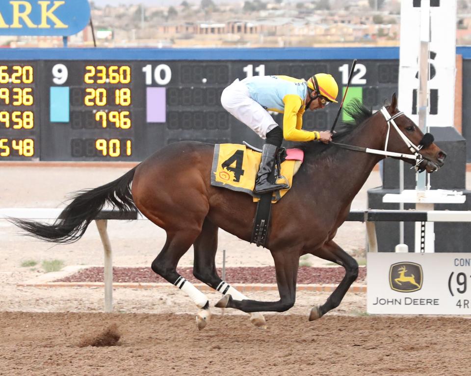 Henry Q won the Mine That Bird Derby on Tuesday at Sunland Park Racetrack & Casino.