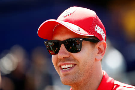 Formula One F1 - Spanish Grand Prix - Circuit de Barcelona-Catalunya, Barcelona, Spain - May 9, 2019 Ferrari's Sebastian Vettel REUTERS/Juan Medina