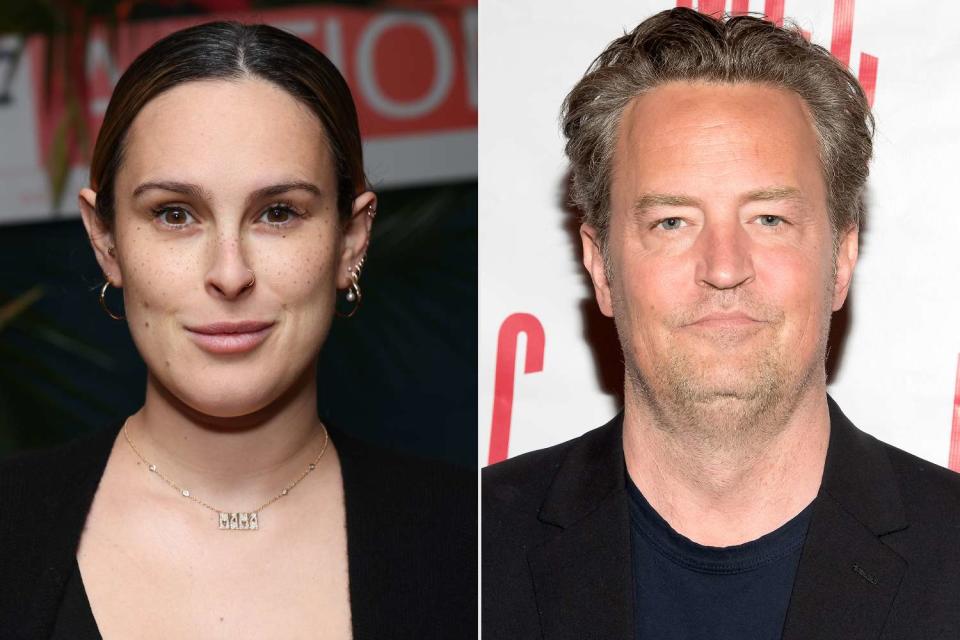 <p>Mark Von Holden/WWD via Getty; Mike Pont/WireImage</p> Rumer Willis and Matthew Perry