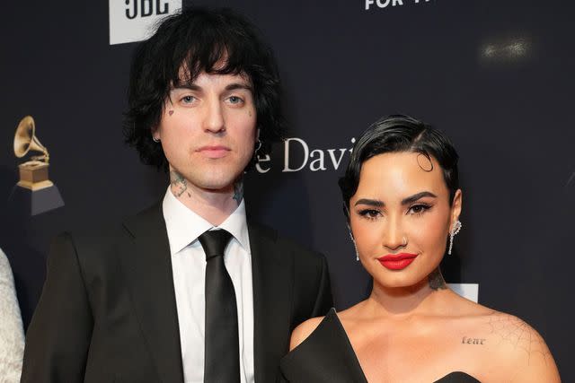 Kevin Mazur/Getty for The Recording Academy Jutes and Demi Lovato