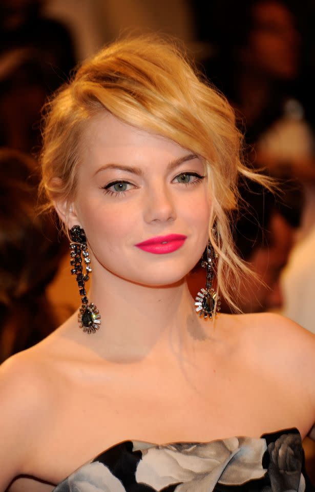 Emma Stone at the Met Gala, 2011