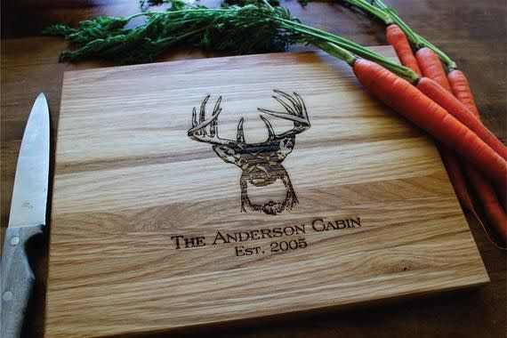 SugarTreeGallery Rustic Deer Cutting Board