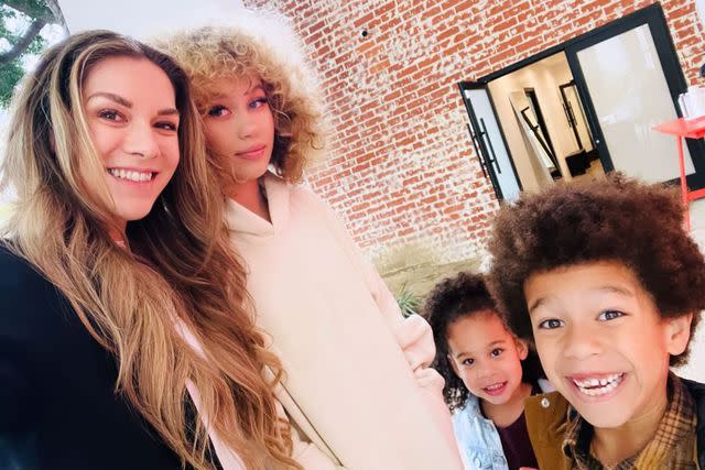 Allison Holker/instagram Allison Holker with Weslie, Zaia and Maddox