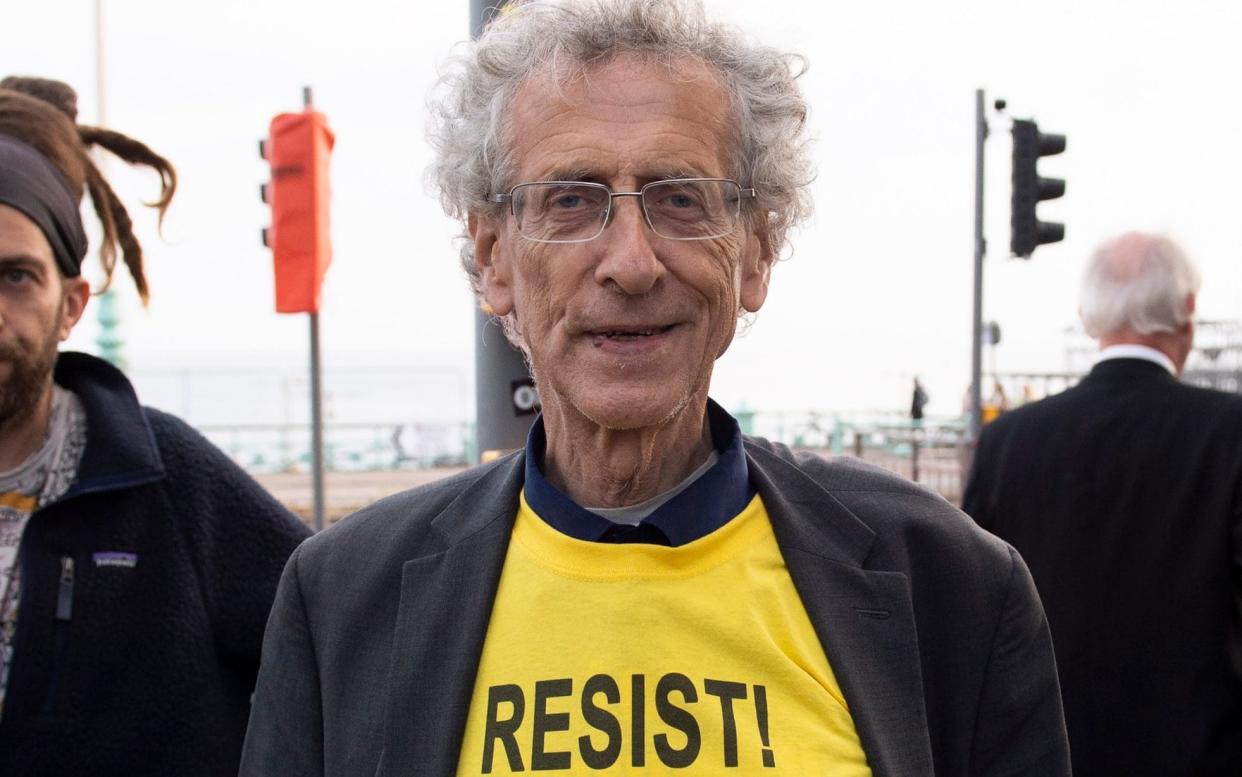 Piers Corbyn pictured yesterday in Brighton - Elliott Franks/Elliott Franks