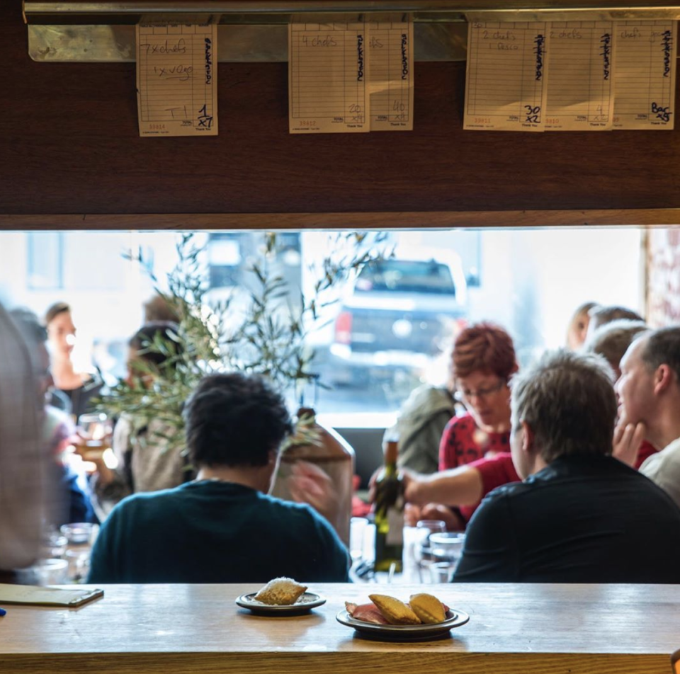 Diners at Hobart’s Templo restaurant