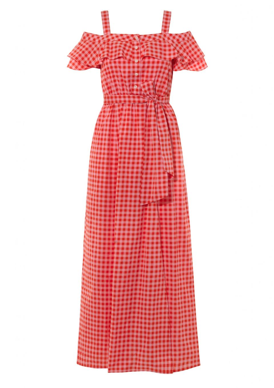 Dolly Gingham Maxi Dress