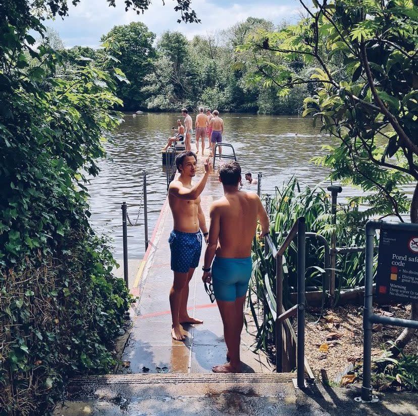 Bathers at the Mixed Pond