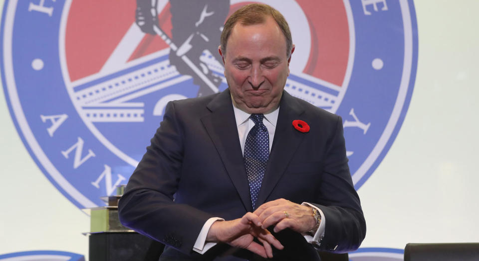 Gary Bettman is a Hall of Famer. (Getty).