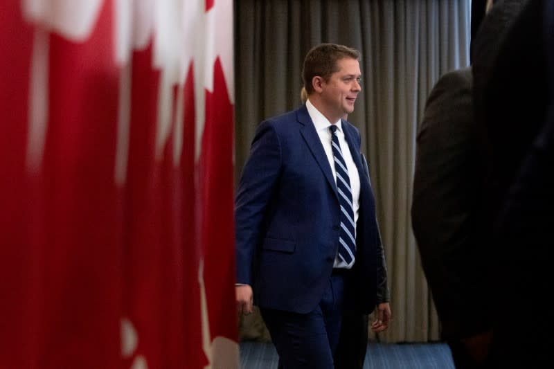 Leader of Canada's Conservatives campaigns in Toronto