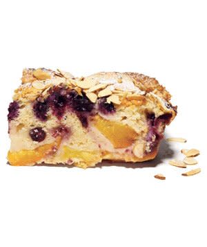 Peach and Blueberry Buckle