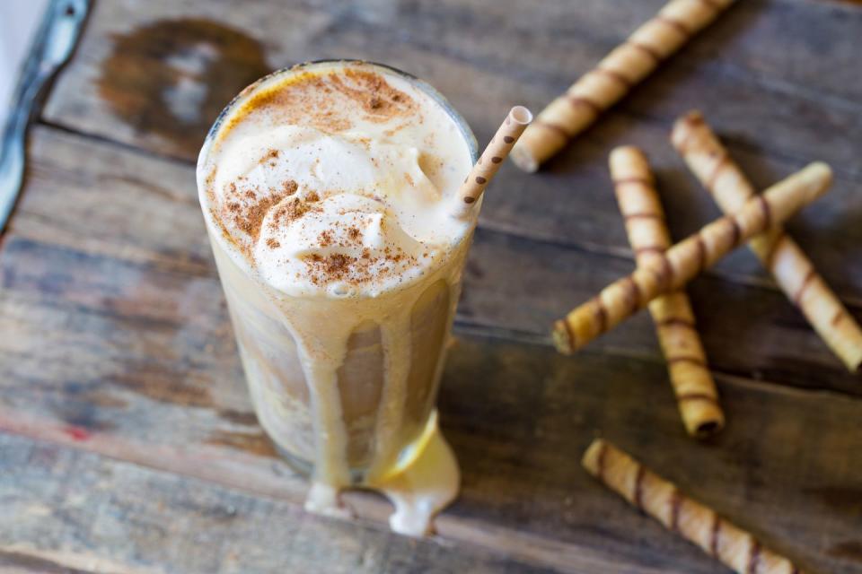 Pumpkin Ice Cream Floats