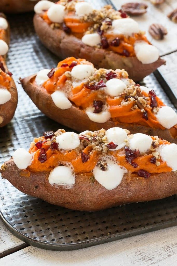 Loaded Twice-Baked Sweet Potatoes