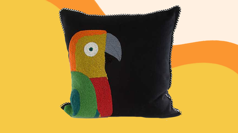 This adorable parrot pillow can be yours for just $48.