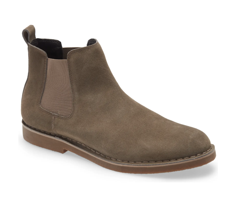 BP. Payce Suede Chelsea Boot in Grey Suede (Photo via Nordstrom)
