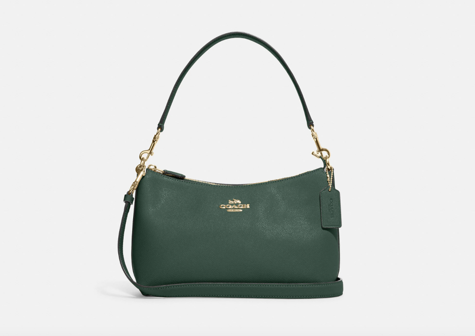 Coach Outlet Clara Shoulder Bag in everglade (Photo via Coach Outlet)