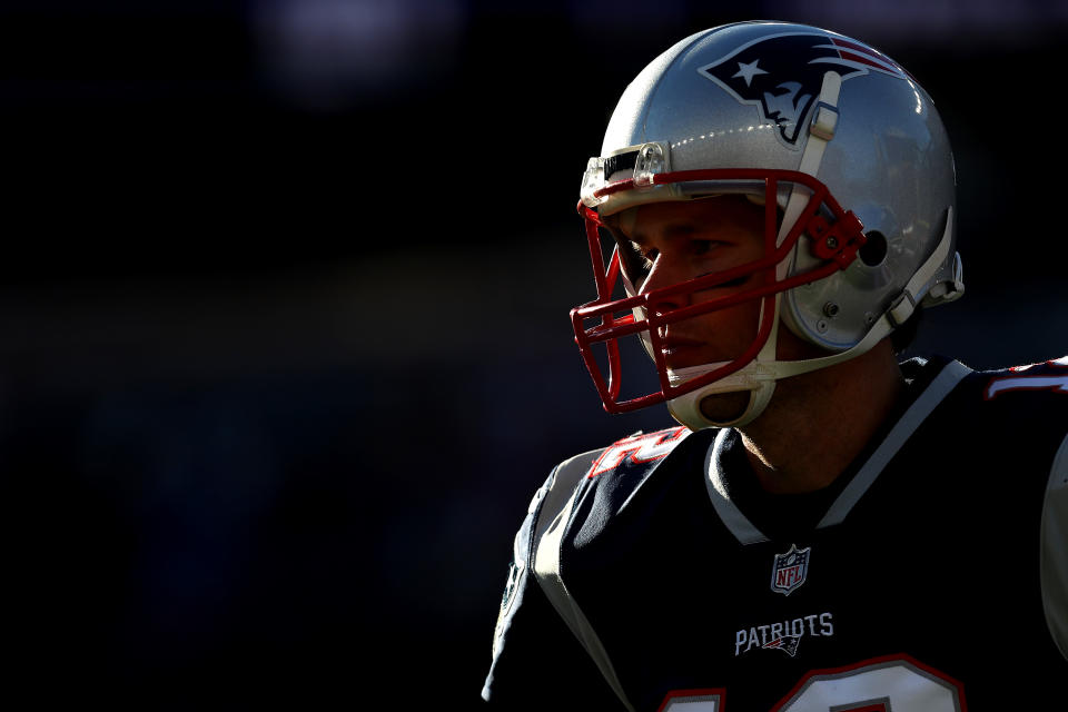 Tom Brady begins his postseason quest for ring No. 6 on Sunday when the Patriots face the Chargers in the AFC’s divisional round. (Getty Images)