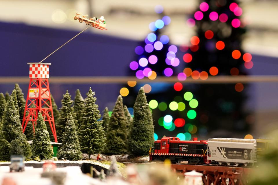 The Duke Energy Holiday Trains, pictured, celebrate their 75th year in Cincinnati. Holiday Junction featuring the Duke Energy Holiday Trains will be open through Jan. 2, 2022, at Cincinnati Museum Center.