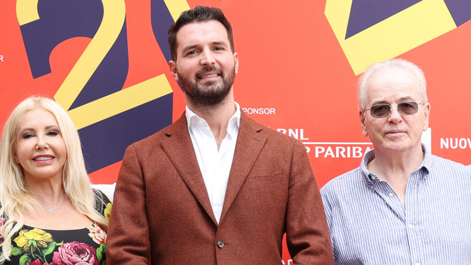 Robert Moresco (right), seen here with Lady Monika Bacardi and Andrea Iervolino, has been announced as the writer and director of Maserati: A Racing Life.