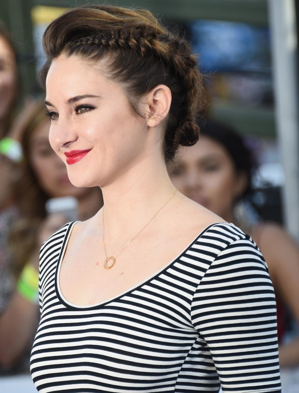 Shailene Woodley </br> <em>Too hot outside? Pin your French braid up into a rad chignon to keep your hair off your neck. </em>