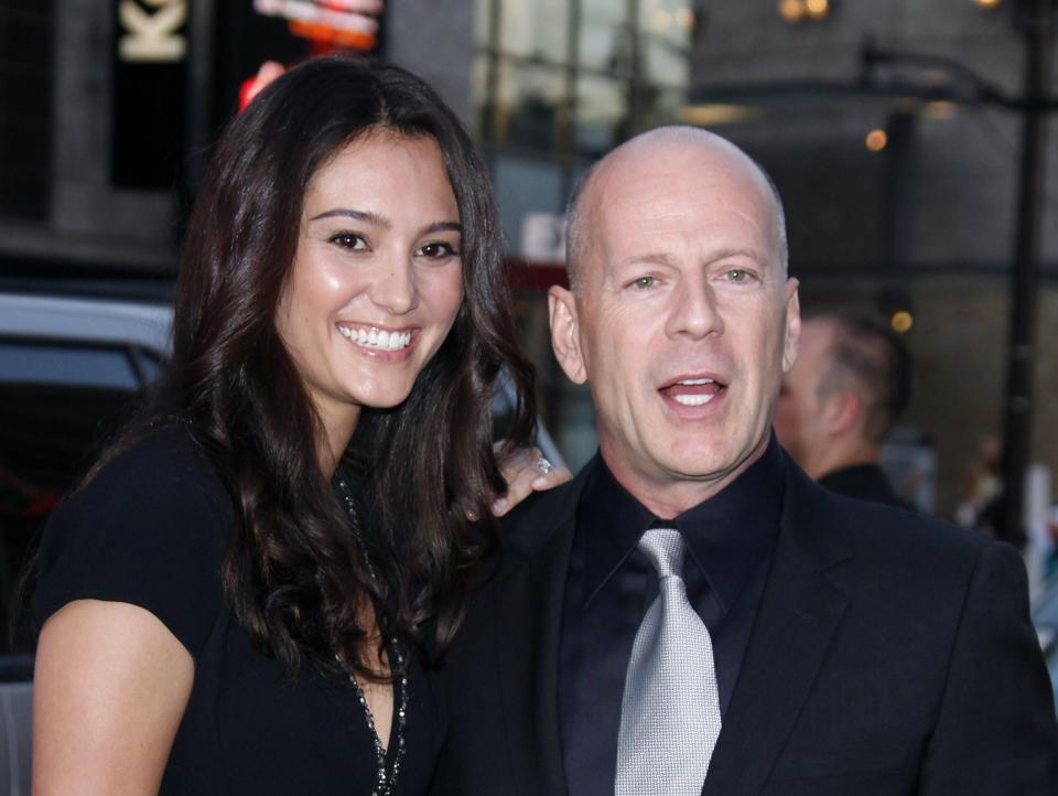 Emma Hemming Willis and Bruce Willis in 2009.