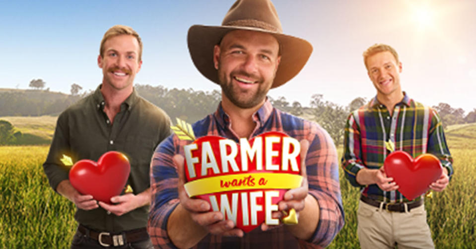 Farmer wants a wife contestants holding hearts