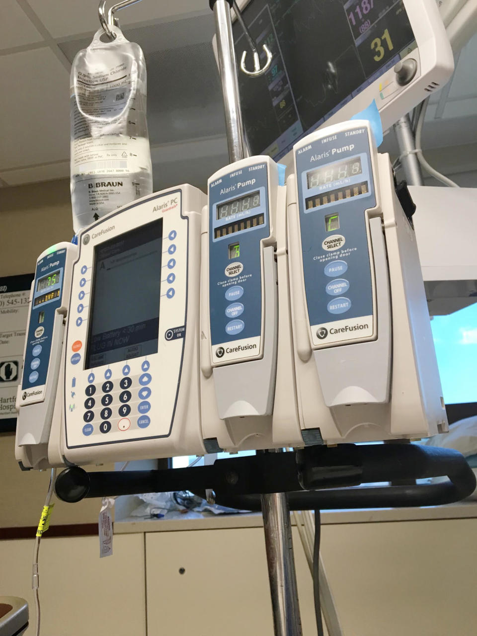 Alteplase and IV pumps in the ICU. (Sarah Lemire)