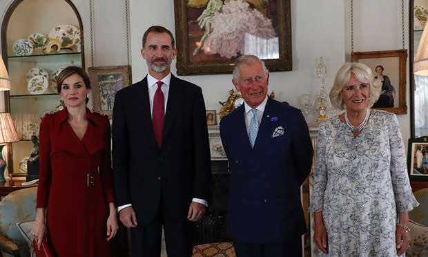 Letizia, Felipe, Charles and Camilla