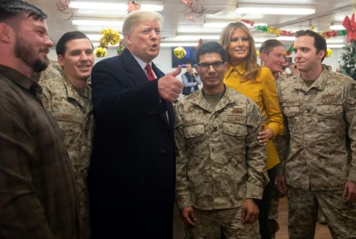 US President Donald Trump's surprise visit to American troops in Iraq was criticised by some Iraqis because he did not meet with any government officials
