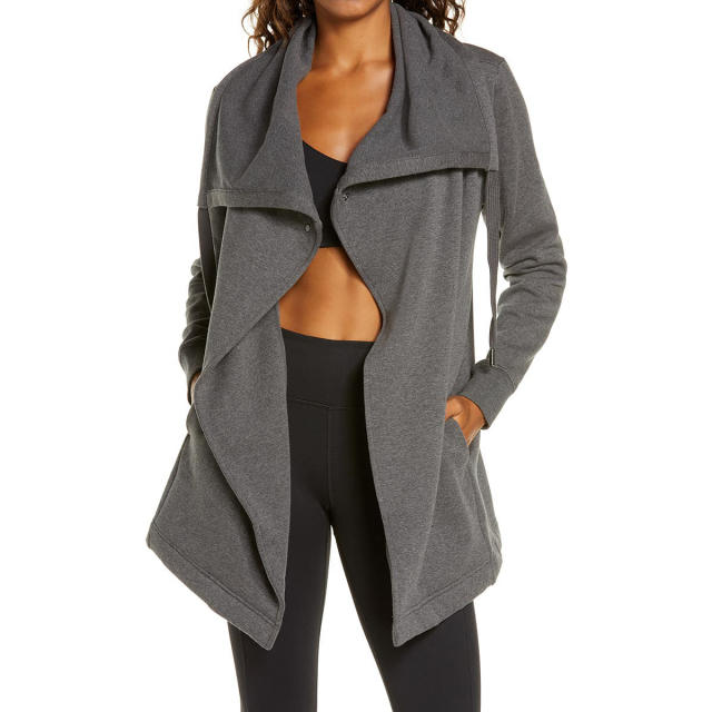 This Cozy, Drape-Front Jacket Is Over $30 Off in the Nordstrom Sale