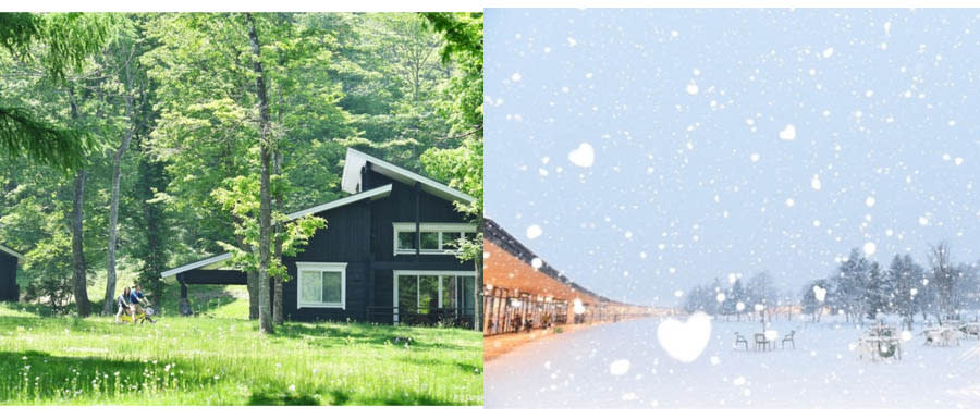 夏天的鬱鬱蒼蒼、冬天的白雪皚皚，輕井澤的四季讓人充滿嚮往。