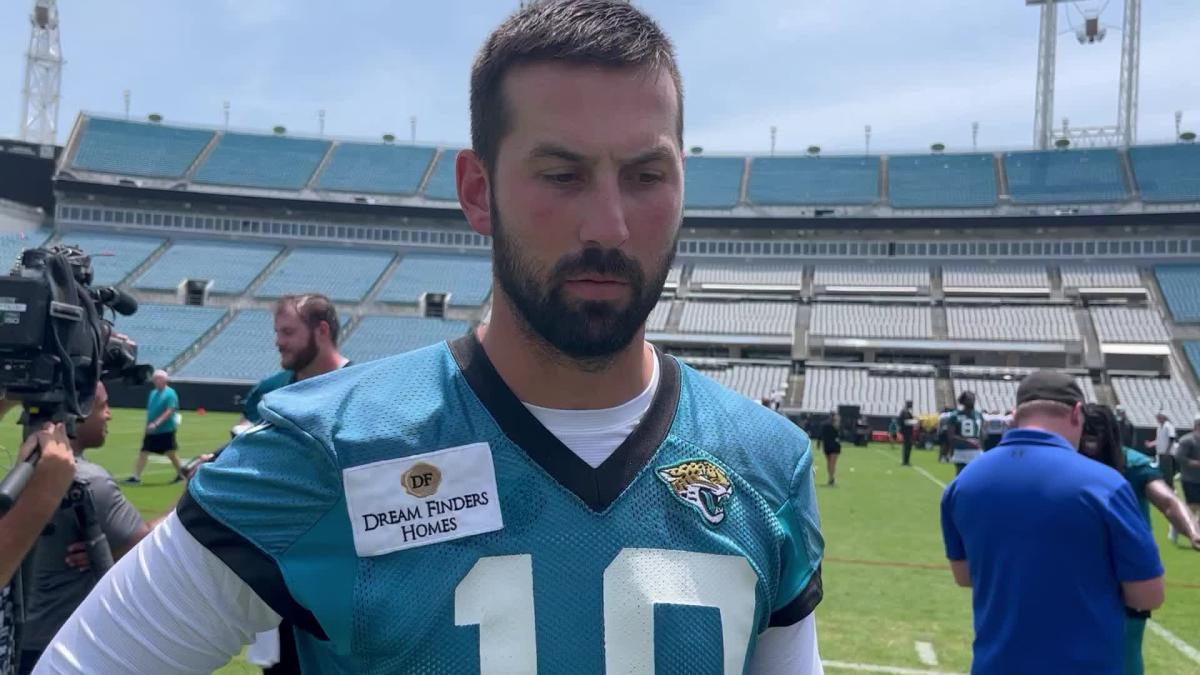 Watch New Jaguars kicker Brandon McManus meets with media