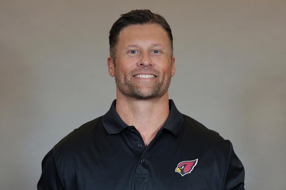 This is a 2022 photo of Steve Heiden of the Arizona Cardinals NFL football team. This image reflects the Arizona Cardinals active roster as of Thursday, May 12, 2022 when this image was taken. (AP Photo)