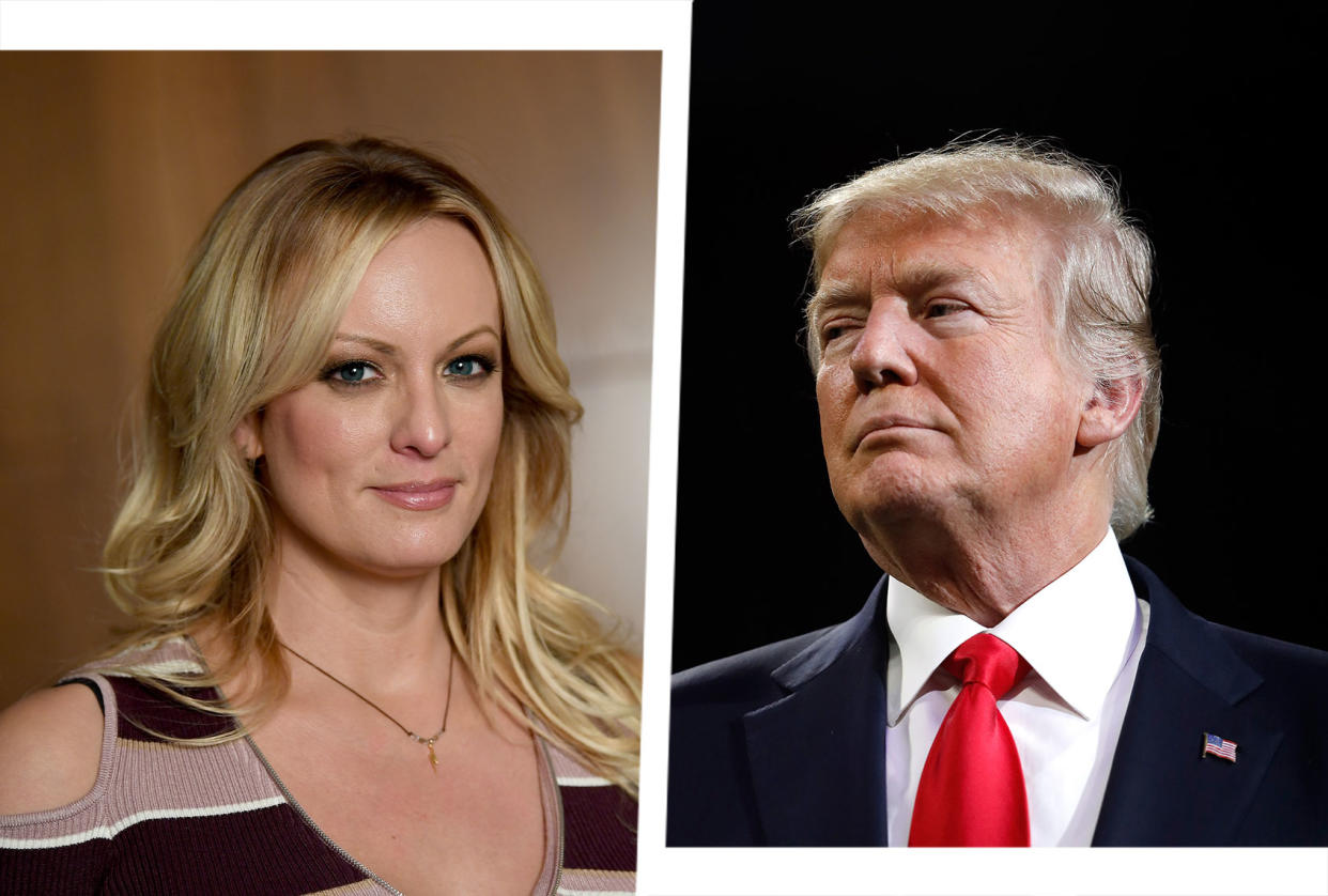 Stormy Daniels; Donald Trump Photo illustration by Salon/Getty Images