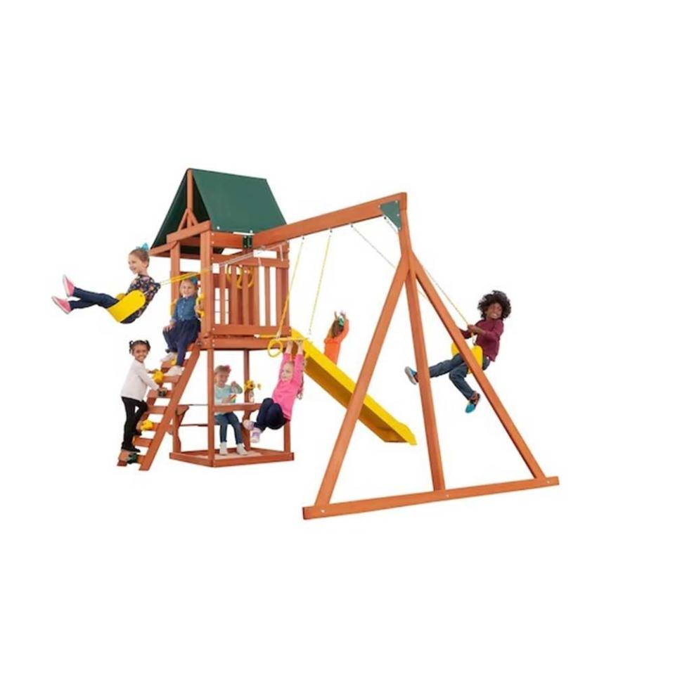 5) Cedar Cottage Swing Set