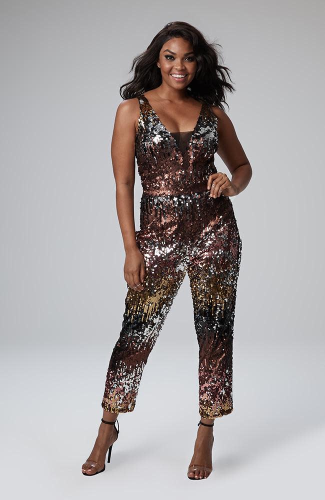 Violetta Jumpsuit in Ombre Sequin (Credit: S by Serena)