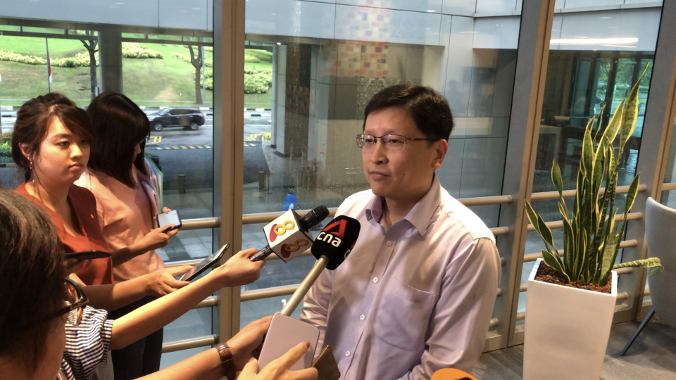 Singapore's deputy director-general of education Sng Chern Wei addresses reporters at the Ministry of Education on Monday, 2 December 2019. PHOTO: Nicholas Yong/Yahoo News Singapore 