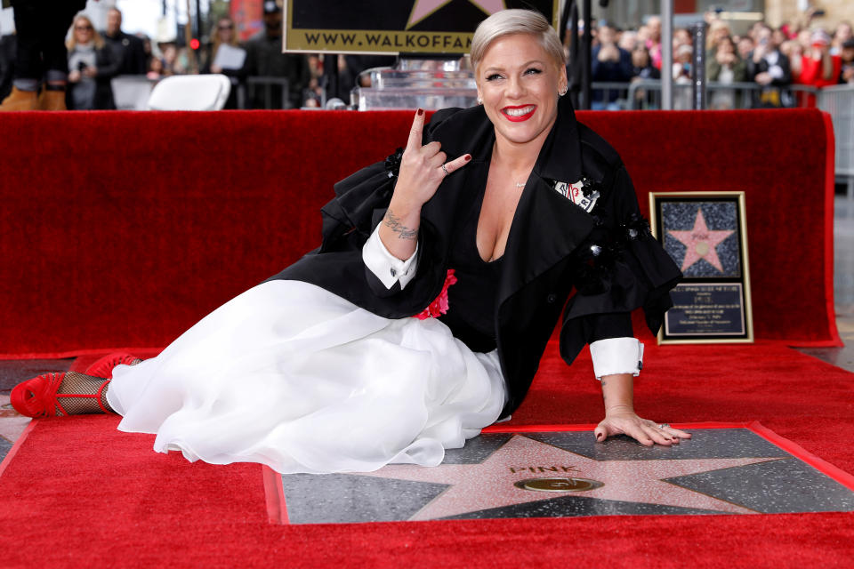 Pink pushed back against commenters who criticized her participation in a protest following the death of George Floyd. (Photo: REUTERS/Mike Blake)