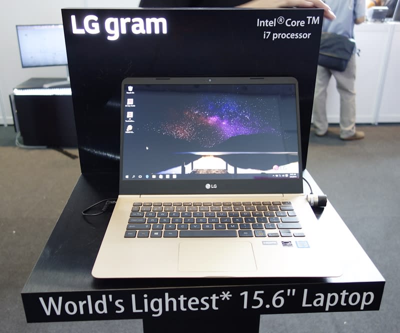 The 15.6-inch LG Gram sports a FHD IPS display, and weighs a mere 980g. At its highest specifications, the notebook will be powered by an Intel Core i7-6500U CPU, with 8GB of system RAM. Its storage needs will be handed by its 512GB SSD. It will cost $2,199. As a show special, you will receive a LG laptop sleeve and a Sound360 bluetooth speaker. If you managed to get a discount coupon from Newstead at L3, Booth 307, you can knock another $200 off the price tag.
