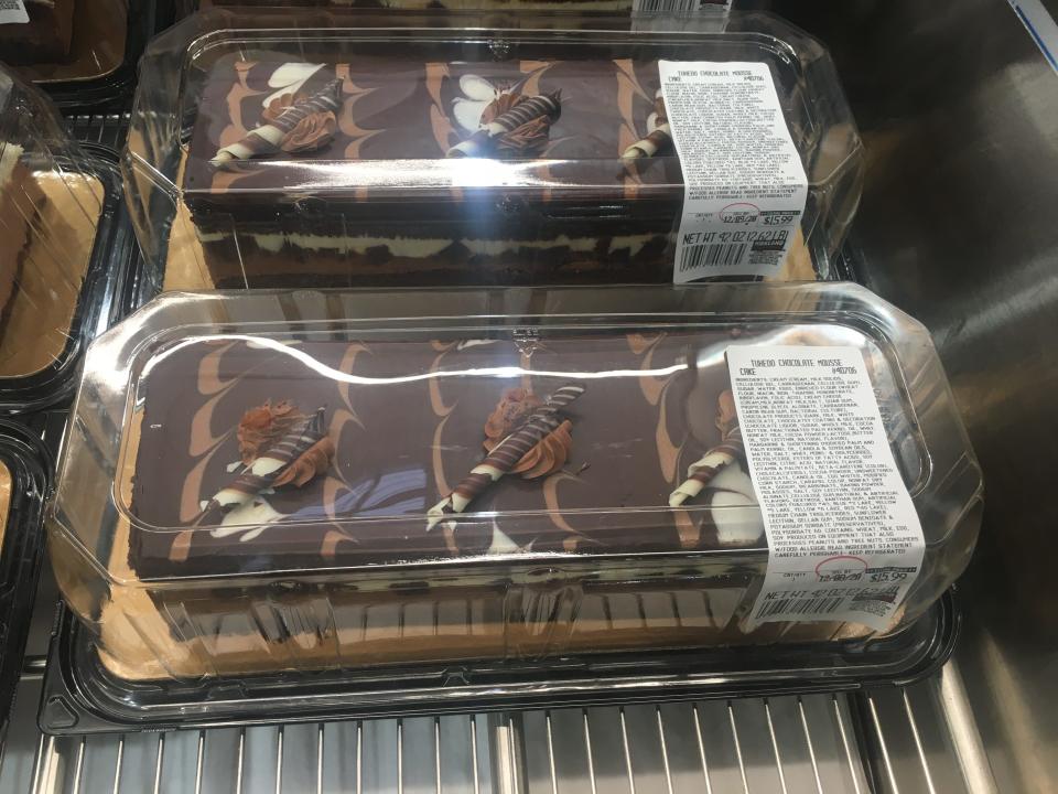 costco's tuxedo chocolate mouse cake