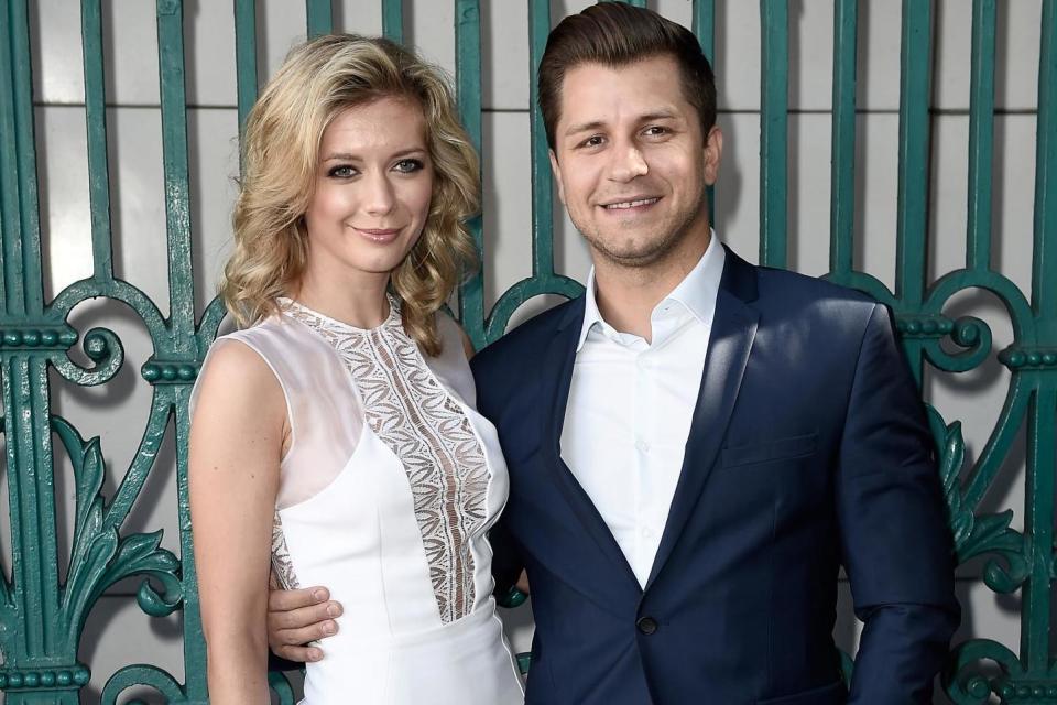 Pasha Kovalev with his wife and fellow Strictly contestant, Rachel Riley (Getty Images)