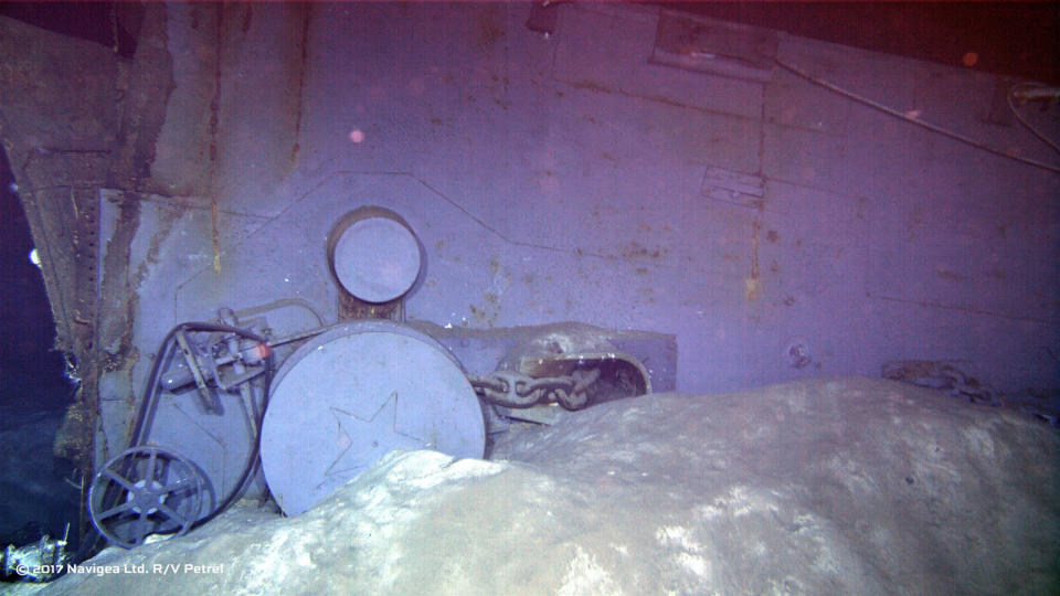 Anchor mechanisms on the USS Indianapolis