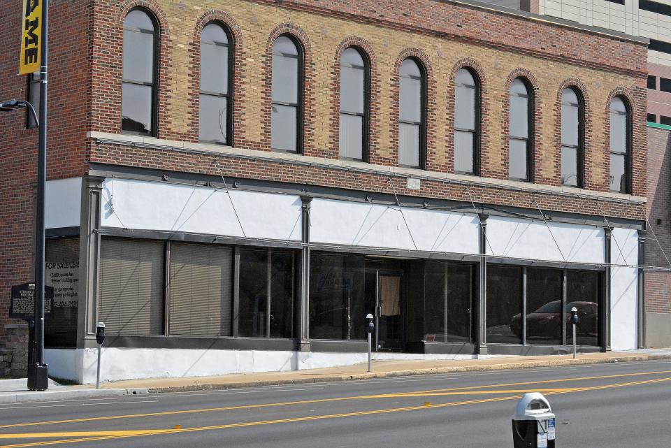 A view of the historic McKinney Building at 411 E. Broadway. Originally built in 1917 by Frank McKinney, a Black businessman and real estate developer, the structure once was home to a dance hall on the second floor that likely welcomed many jazz music greats before they were famous.