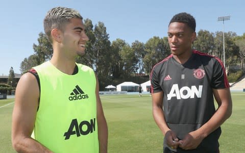Andreas Pereira and Anthony Martial of Manchester United - Credit: MANCHESTER UNITED