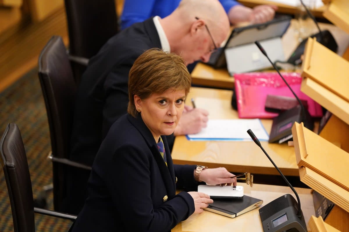 Nicola Sturgeon had refused to say whether she deleted WhatsApps (PA Wire)