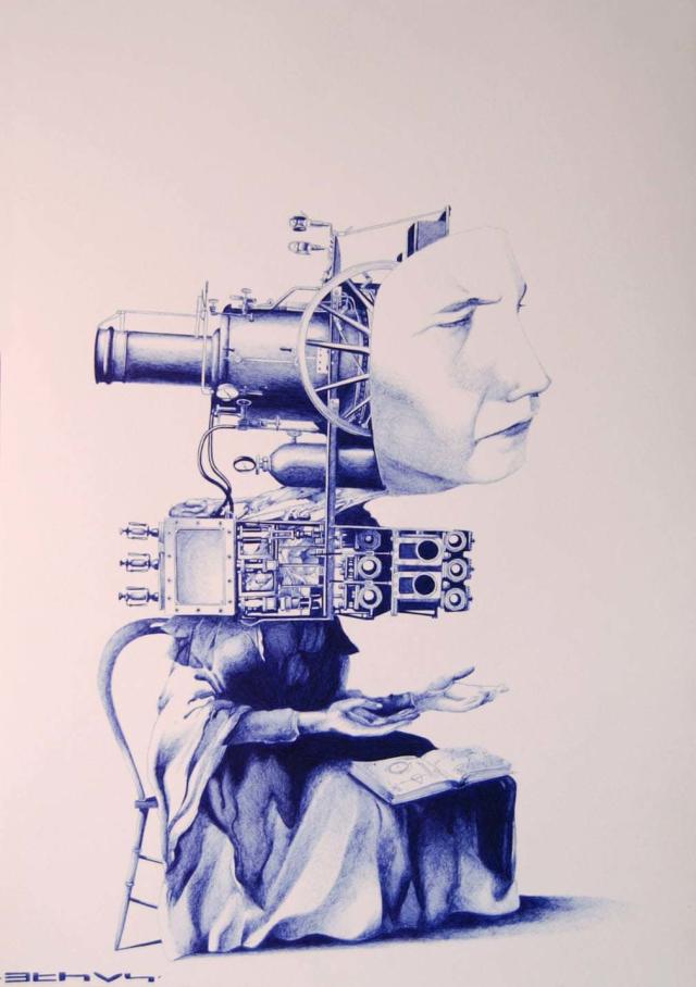 Artist Draws Insanely Realistic Portraits With Just a Ballpoint Pen