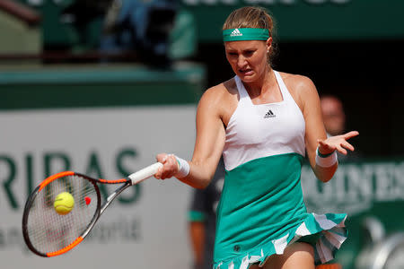 Tennis - French Open - Roland Garros, Paris, France - 29/5/17 France's Kristina Mladenovic in action during her first round match against USA's Jennifer Brady Reuters / Gonzalo Fuentes