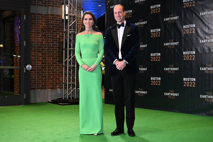 Catherine, Princess of Wales, and Prince William, Prince of Wales, attend the Earthshot Prize 2022 awards ceremony in Boston.